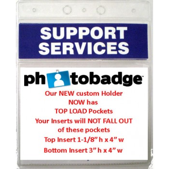 Badge Holder Conference CUSTOM 3" X 4" - 100 pack